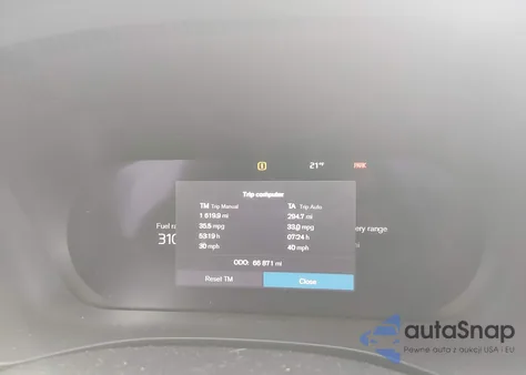 2022 Volvo Xc60 Recharge Plug-In Hybrid T8 Inscription Extended Range z USA, uszkodzony, nr VIN YV4H60DL8N1047118